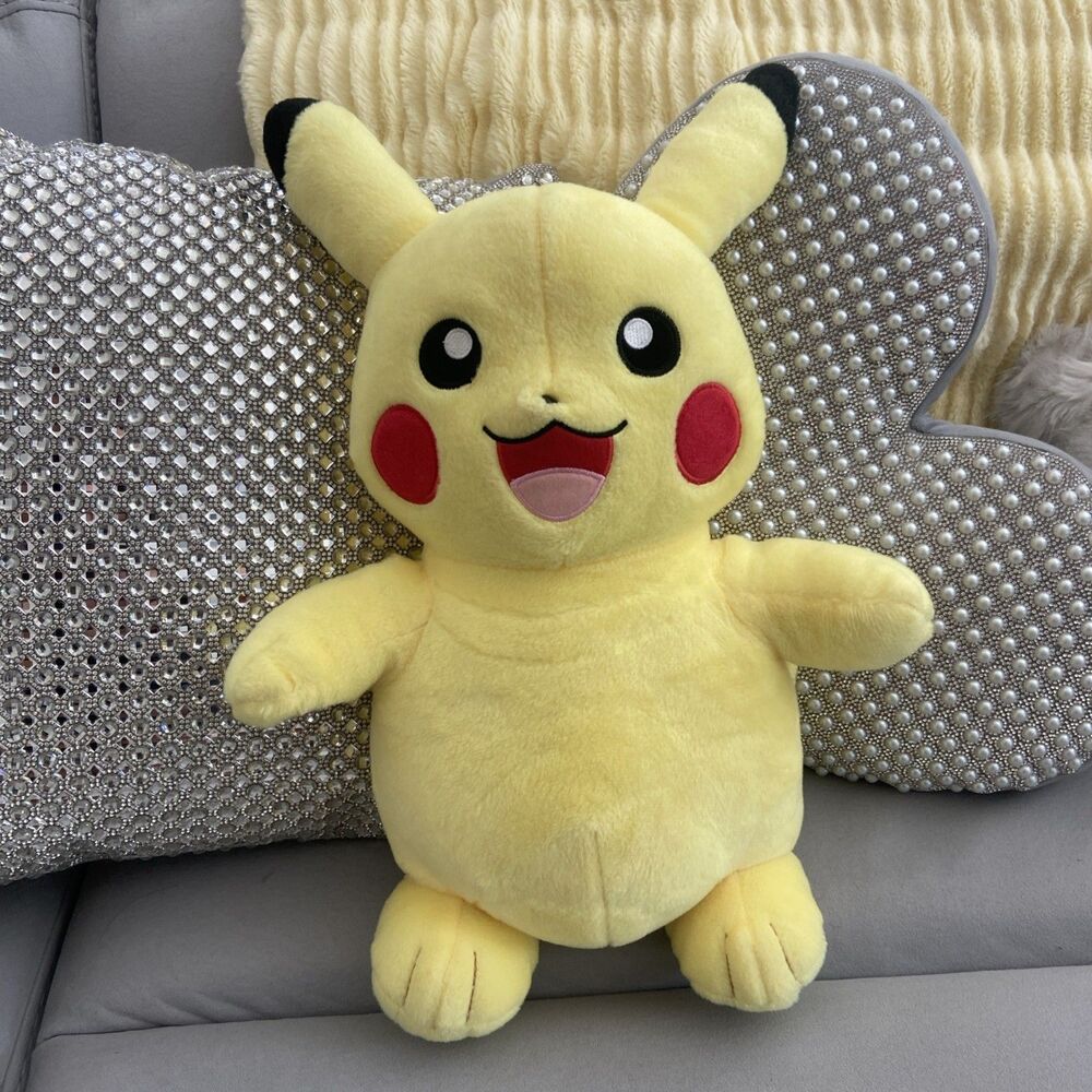 Build A Bear 16” Pokemon Pikachu BAB Plush Stuffed Animal No Sound 2021